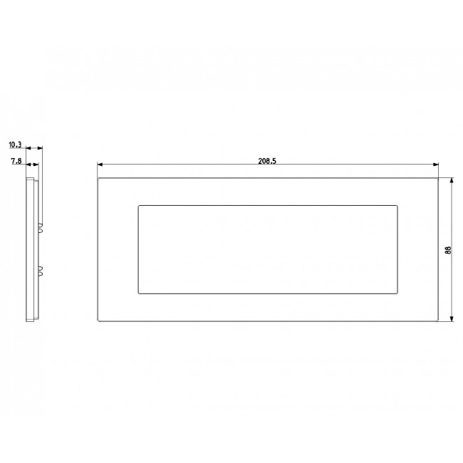 Πλαίσιο 7 Στοιχείων Inox Linea 30657.72 VIMAR