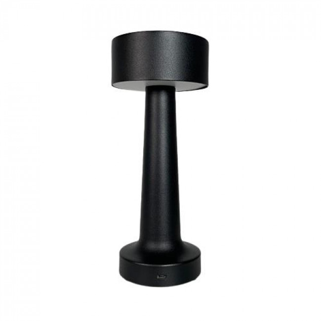 Πορτατίφ LED 3W 3000k Μαύρο Φορητό MT612BL LUCAS