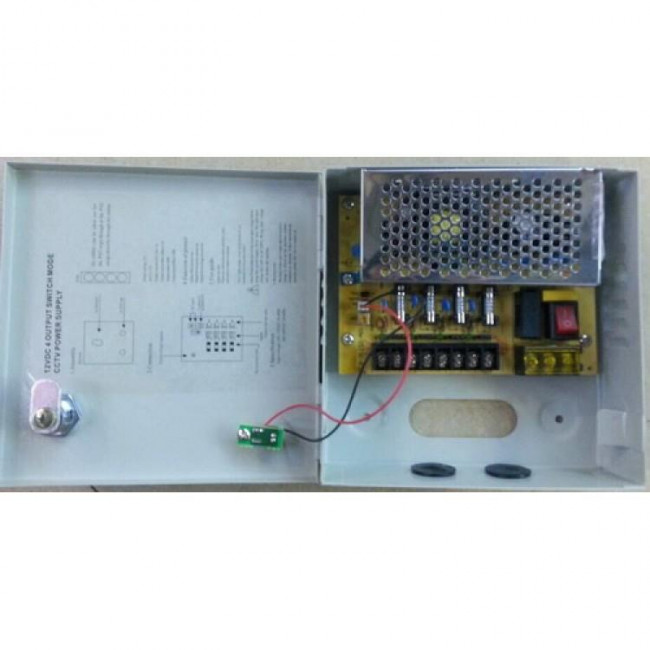 Τροφοδοτικό CCTV 4 Εξόδων 12V 5A ARTEC