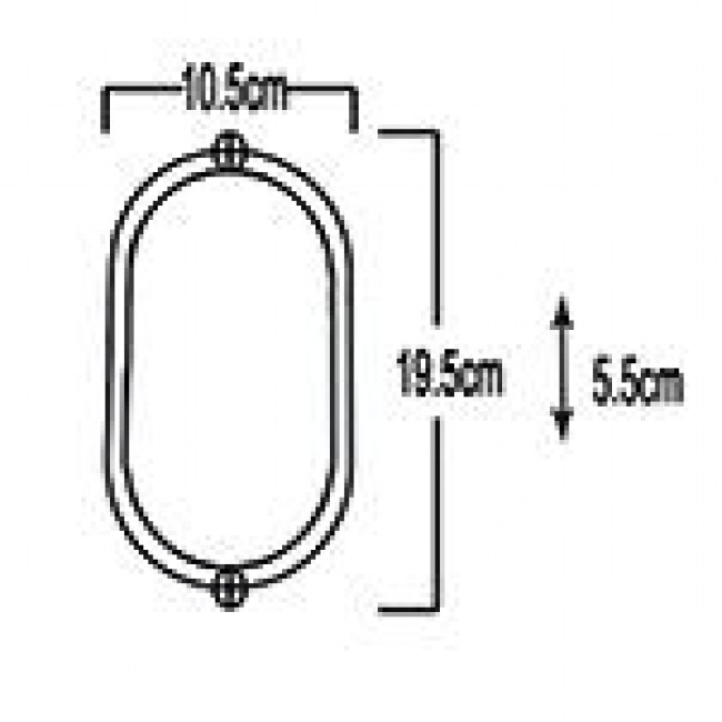 Φωτιστικό Χελώνα LED 14W 3000k Μαύρο Bulkhead 40-100056 BAND