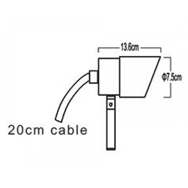Σποτ Επίτοιχo GU10 Λευκό Fabric1 40-900071 G.K.