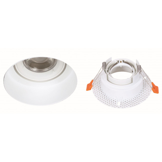 Σποτ Χωνευτό GU10 Trimless Λευκό Κινητό Lord 42-000318 G.K.