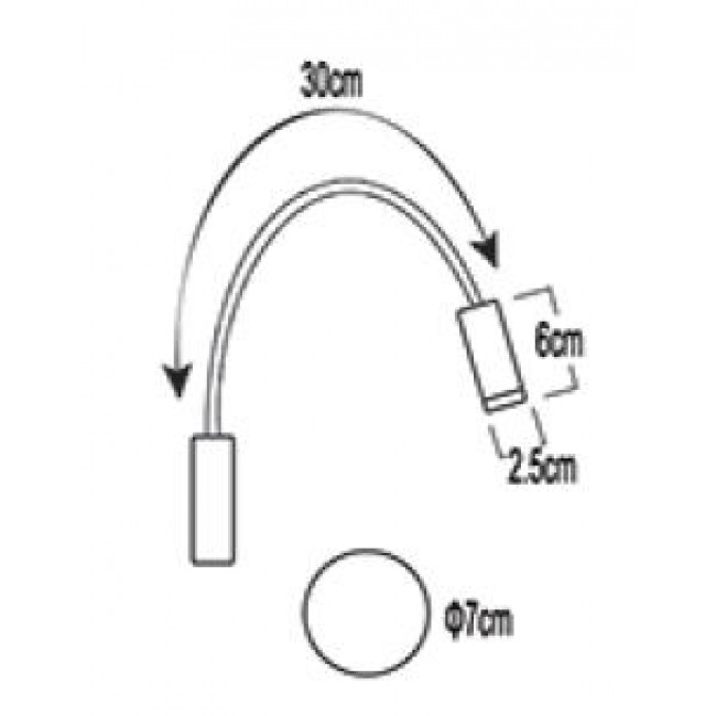 Σποτ Επίτοιχο LED 3W 3000K Λευκό Star1 42-200036 G.K.