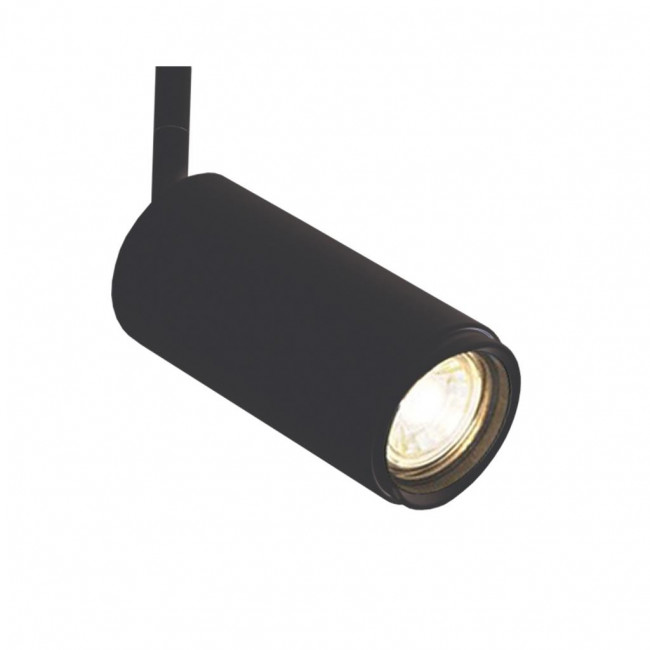 Φωτιστικό Σπότ Ράγας GU10 1 Φάσης Μαύρο Poco1 43-000321 G.K.