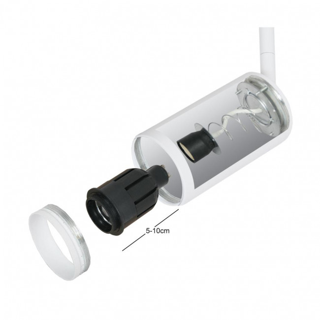 Φωτιστικό Σπότ Ράγας GU10 3 Φάσεων Μαύρο Nexo 43-000366 G.K.