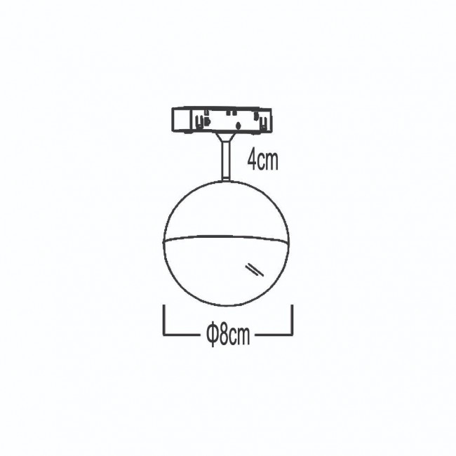ΜΠΑΛΑ ΡΑΓΑΣ LED 7W 3000Κ 700lm ΜΑΥΡΟ MAGNETIC FLEXO 10 G.K.