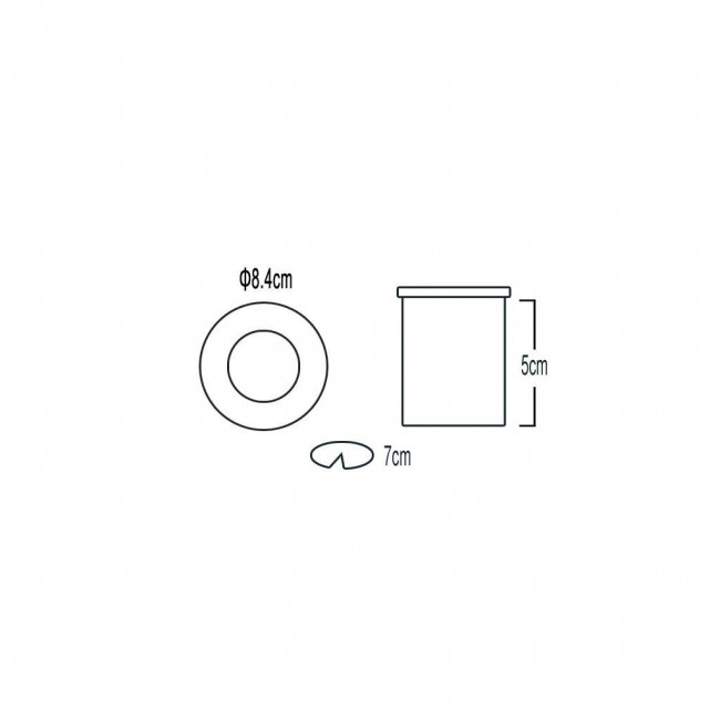 Σποτ Χωνευτό GU10 Λευκό Σταθερό Dol-R 43-200213 G.K.