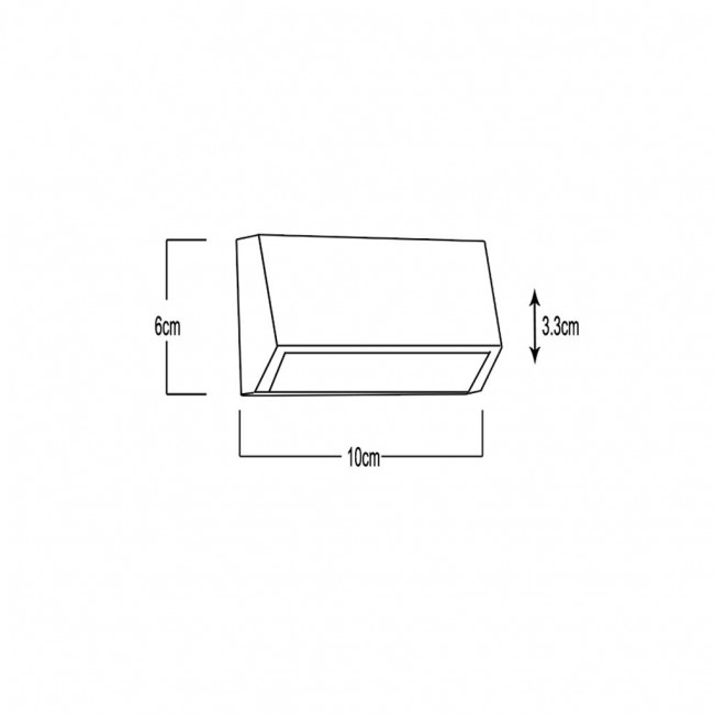Απλίκα LED 2W 3000k-6500k Ανθρακί Tao 43-700406 G.K.