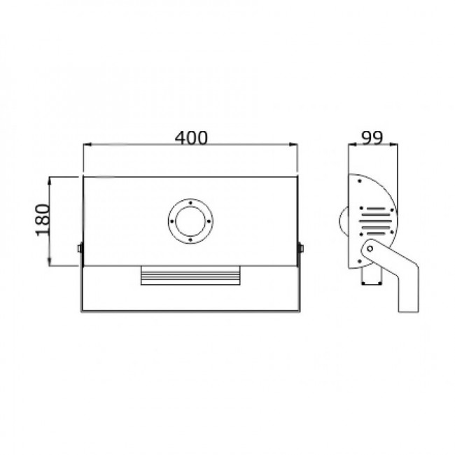 Προβολέας LED 100W 4000K Ασημί IP65 230V 17509 INTERLIGHT