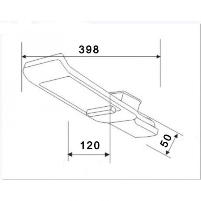 Φωτιστικό Οδικού Φωτισμού LED 60W 4000k Γκρί Ios INTERLIGHT