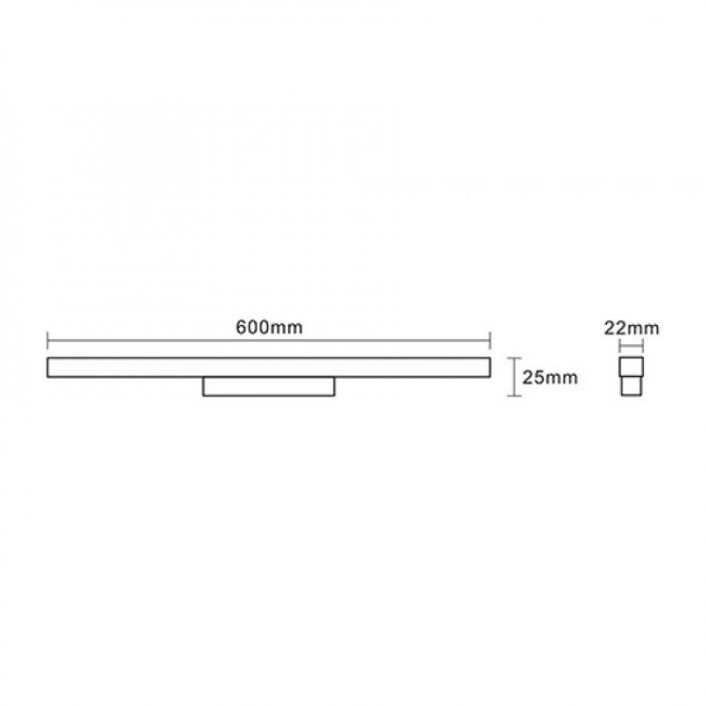 Γραμμικό Φωτιστικό Ράγας LED 20W 3000k-6000k Μαγνητικό Λευκό 21834 INTERLIGHT