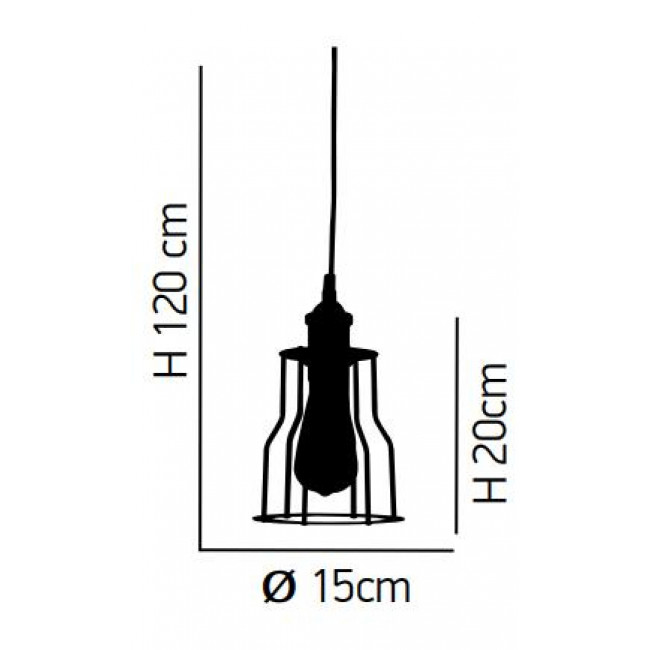 Φωτιστικό Μονόφωτο E27 Μαύρο Και Μπρονζέ  Pari 77-4407 HOME LIGHTING