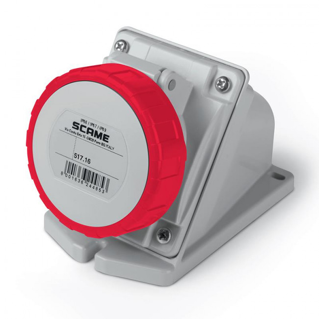 Πρίζα Επιτοίχια Θηλυκό 5P 16A IP67 OPTIMA SCAME