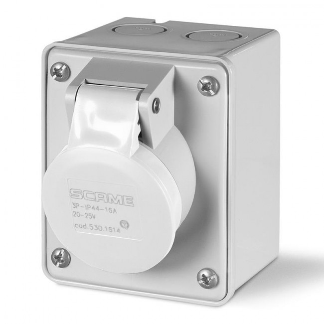 Πρίζα Επιτοίχια 3P 16A 40-50V IP44 IEC309 SCAME
