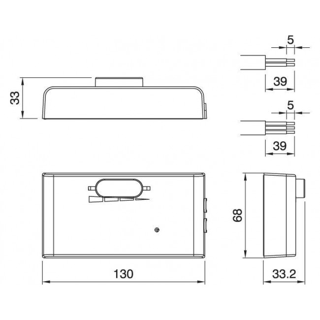 Dimmer Ποδός 300W 230V Μαύρο ARDITI