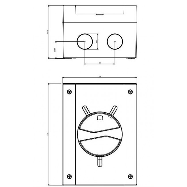Διακόπτης Φορτίου Επίτοιχος 3P 63A IP66 Emergency Isolators-TP SCAME