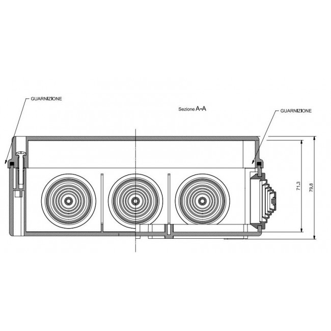 Κουτί Διακλάδωσης Επίτοιχο 190x140x70mm HF IP55 685.007 SCAME