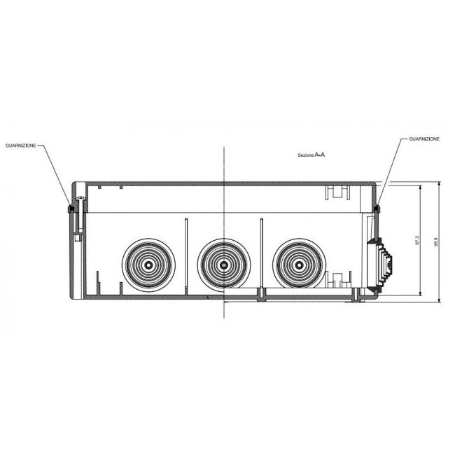 Κουτί Διακλάδωσης Επίτοιχο 240x190x90mm HF IP55 685.008 SCAME