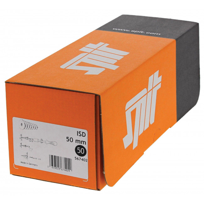 Βύσμα Θερμοπρόσοψης 50mm ISD (50τμχ) 567402 SPIT