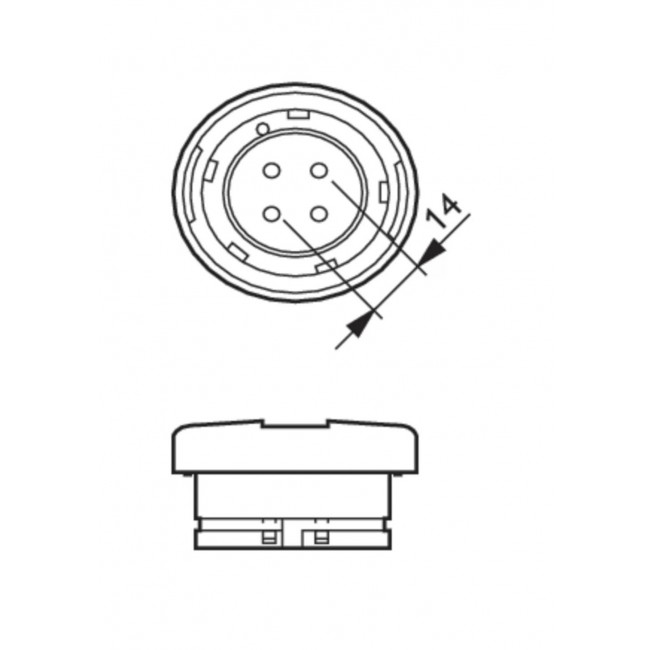 Λάμπα PL 17W GR14q-1 4000k Master PL-R PHILIPS