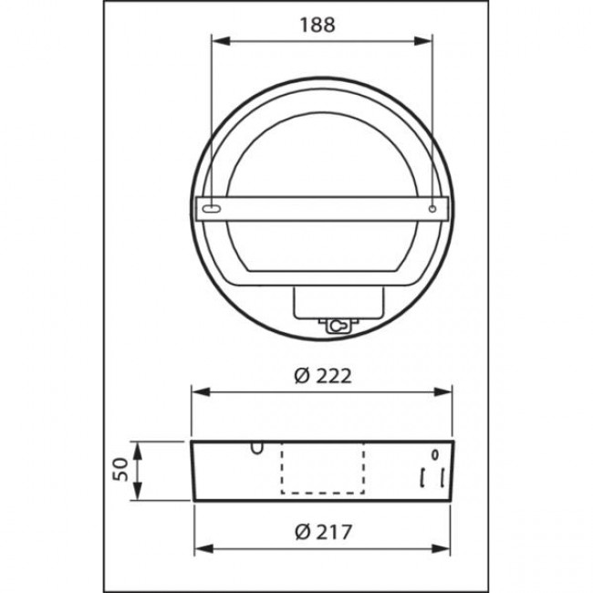 Πάνελ LED Επίτοιχο 21W 3000K Στρογγυλό Λευκό DN145C PHILIPS