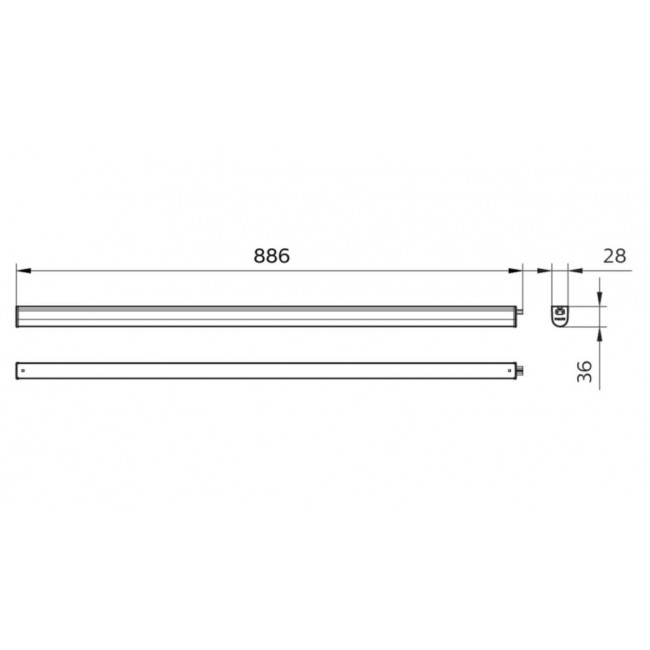 Φωτιστικό Οροφής LED 15W 3000K 90cm IP66 Λευκό BN021C PHILIPS
