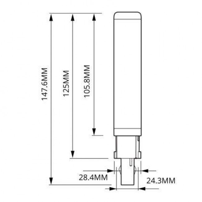 Λάμπα LED PL-C 6.5W G24d-2 4000k Corepro EM PHILIPS