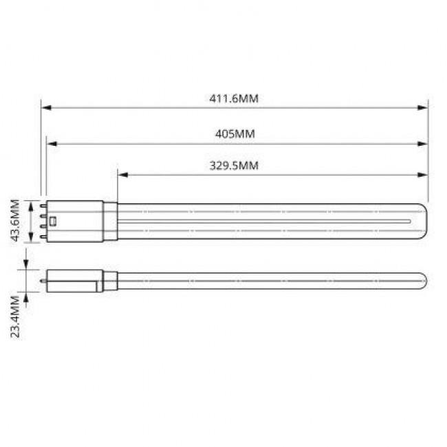 Λάμπα LED PL-L 16.5W 2G11 3000k Corepro HF PHILIPS