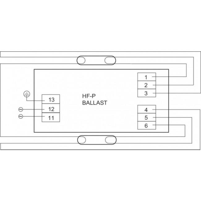 Ballast Ηλεκτρονικό Για 2 Λάμπες Φθορίου T5 54W ή PL-L 55W HF-Performer PHILIPS