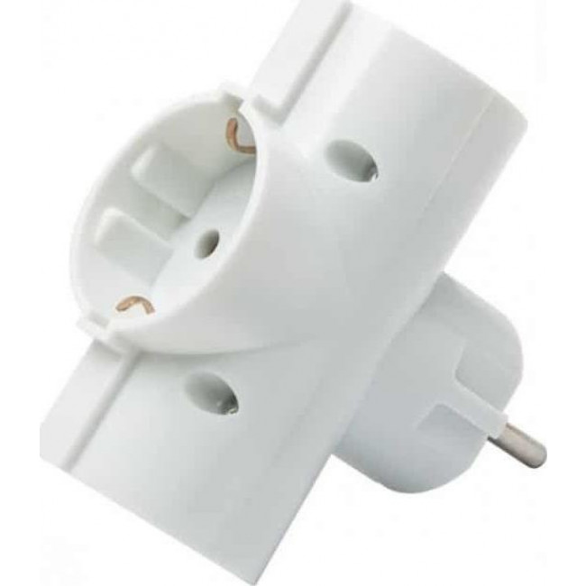 Πολύπριζο 3 Σούκο Λευκό 04.0005 COM