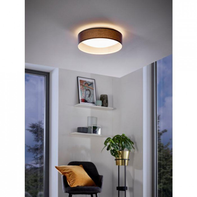 Πλαφονιέρα LED 12W 3000k Γκρι Και Λευκό Pasteri 31592 EGLO