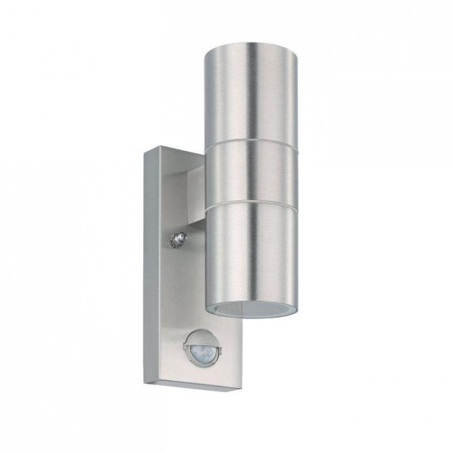 Σπότ Επίτοιχο GU10 Inox Με Αισθητήρα Κίνησης Riga5 32898 EGLO
