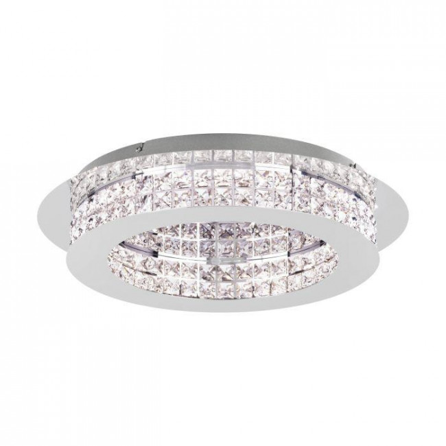 Πλαφονιέρα LED 31.5W 3000k Χρώμιο Και Κρύσταλλο Principe 39401 EGLO