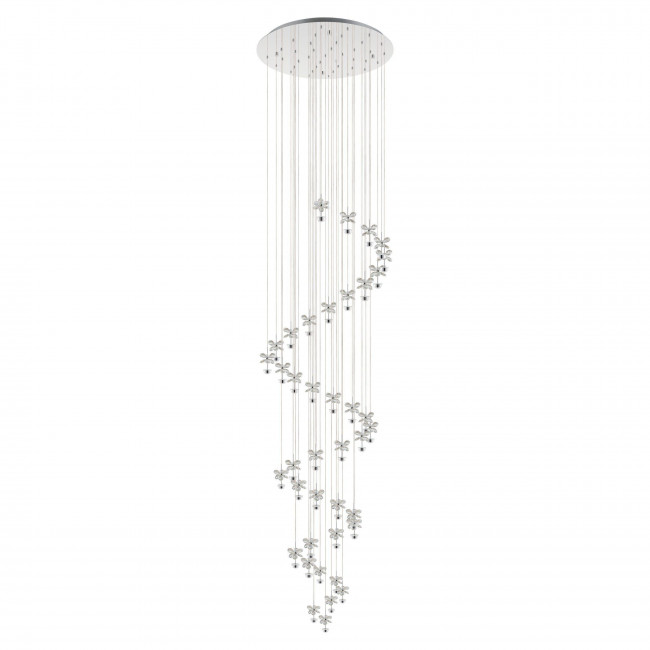 Φωτιστικό LED 72W 3000k Χρώμιο Και Κρύσταλλο Pianopoli1 39545 EGLO