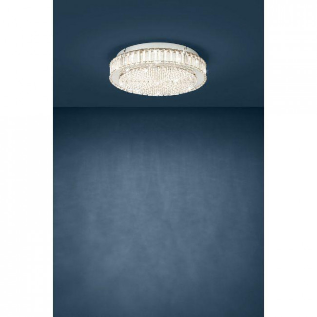 Πλαφονιέρα LED 23.5W 4000k Χρώμιο Και Διάφανο Balparda 39746 EGLO
