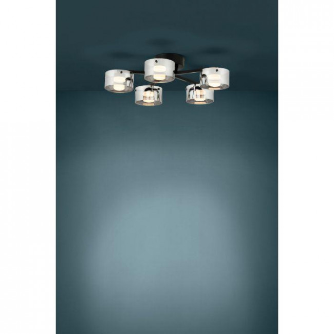 Φωτιστικό LED 10.5W 3000k Μαύρο Και Διάφανο Copillos 39874 EGLO