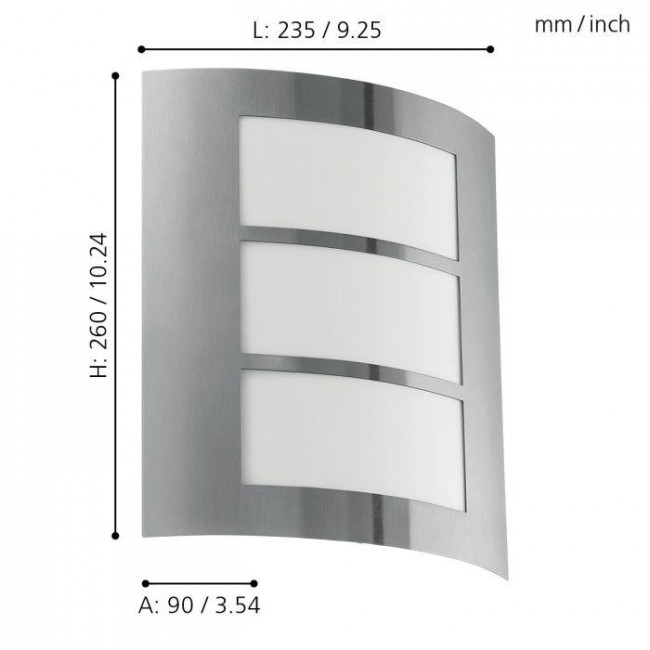Πλαφονιέρα Ε27 Inox City 88139 EGLO