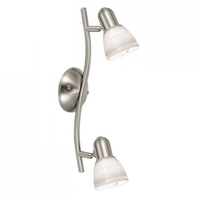 Σποτ Οροφής Δίφωτο E14 Νίκελ Σατινέ Dakar1 88473  EGLO