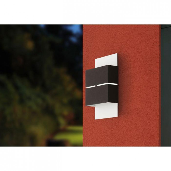 Απλίκα LED 5W 3000k Ανθρακί Και Λευκό Kibea 93254 EGLO