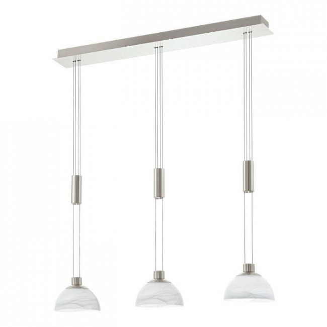 Φωτιστικό LED 19.5W 3000k Νίκελ Και Λευκό Montefio 93468 EGLO