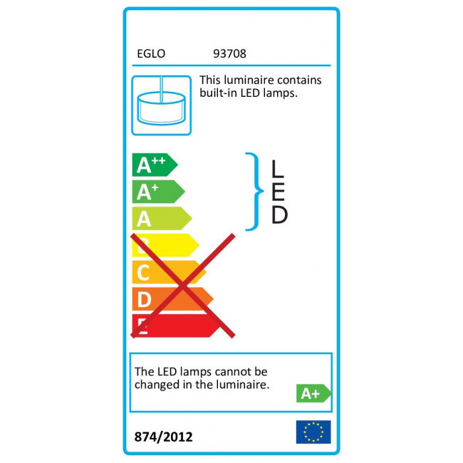 Φωτιστικό LED 5W Χρώμιο Montefio 1 93708 EGLO