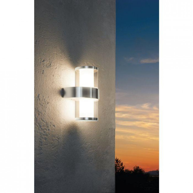 Απλίκα LED 7.4W 3000k Inox Και Διάφανο 94799 EGLO