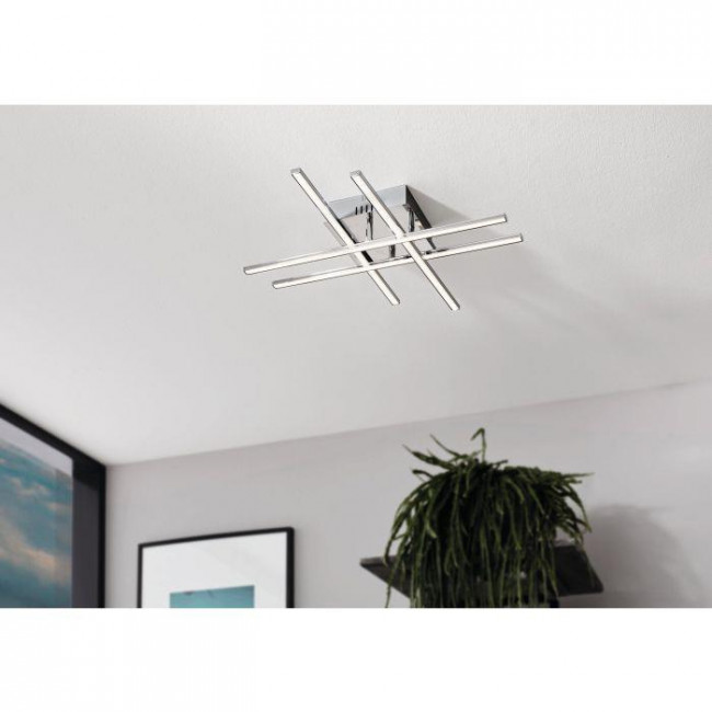 Φωτιστικό LED 21.2W 3000k Χρώμιο Και Λευκό Lasana1 95568 EGLO