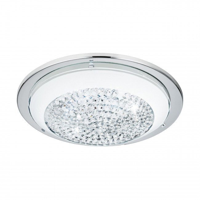 Πλαφονιέρα LED 11W 3000k Λευκό Και Χρώμιο Acolla 95639 EGLO