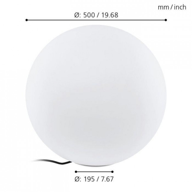 Φωτιστικό Μπάλα E27 500mm Λευκό Monterolo 98103 EGLO