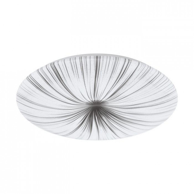 Πλαφονιέρα LED 30.8W 3000k Ασημί Και Λευκό Nieves 98326 EGLO