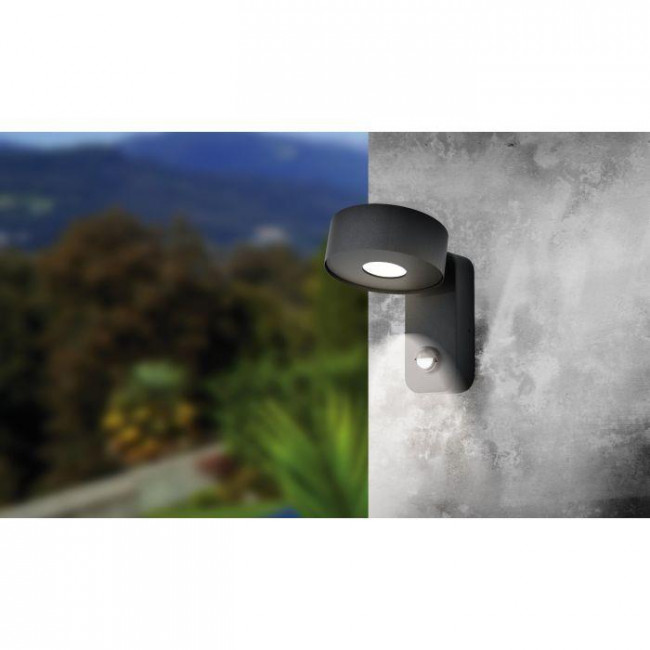 Απλίκα LED 4.9W 3000k Μαύρο Με Αισθητήρα Κίνησης Palosco 98738 EGLO