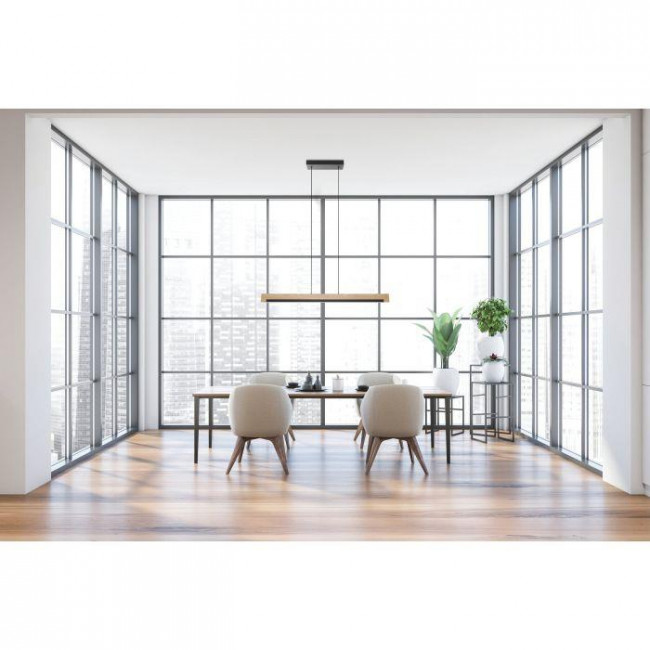 Φωτιστικό LED 25.5W 3000k Ξύλο Και Μαύρο Camacho 99293 EGLO