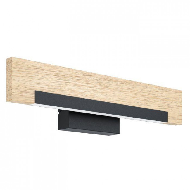 Απλίκα LED 9.6W 3000k Ξύλο Και Μαύρο Camacho 99294 EGLO