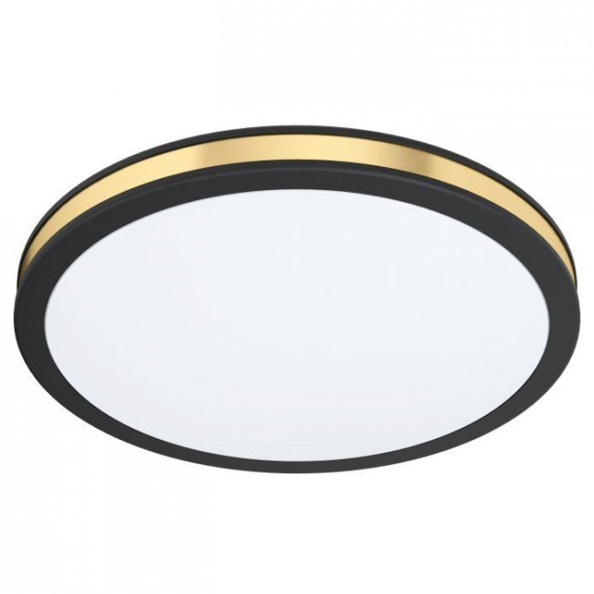 Πλαφονιέρα LED 10W 3000k Μαύρο Και Χρυσό Pescaito 99406 EGLO